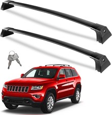 Heavy Duty 300Lbs Lockable Roof Rack Cross Bars Compatible with Jeep Grand Chero