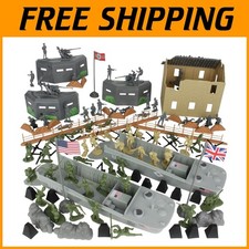 Plastic Army Men Playset - Normandy 114pc
