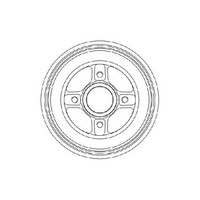 2X Bremstrommel Hinten FüR Renault Symbol-Logan L8 0.9 1.5 13 Bis 26 TRW Teil