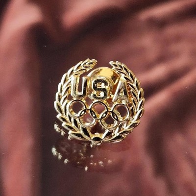 1992 AVON US Olympics Team Laurel Wreath Gold-tone tac-pin.