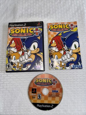 Sonic Mega Collection Plus (PlayStation 2, 2004) Black Label PS2 CIB Tested