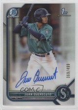 2022 Bowman Chrome Prospect Refractor 369/499 Juan Querecuto #CPA-JQ Auto 6fs