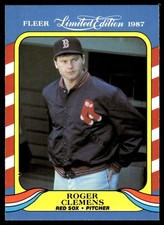 Roger Clemens 1987 Fleer Limited Edition #9 Red Sox MLB READ FREE SHIPPING