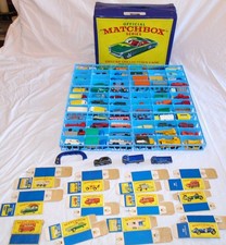 Imagen de Vintage Lesney Matchbox Collection: Lot of 76 Cars & Case 1960s Some Boxes