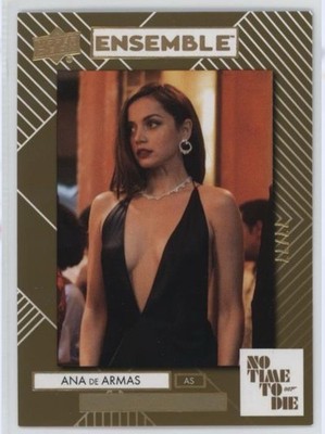 James Bond No Time to Die GOLD Ensemble Card E-2 Ana de Armas 77/77 Omega 007