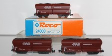 ROCO Set Nr. 24003 Ruhrkohle AG 3 x Selbstentladewagen RAG Spur N in OVP (430/7)