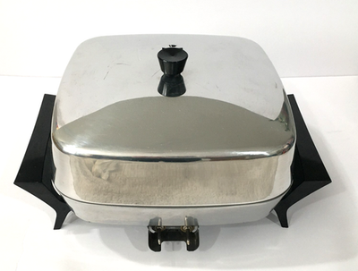 #ad VTG Presto Easy Clean Electric Fry Pan Non Stick Lid 120 V 1250 W KC16 A Tested $25.00