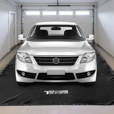 7.9'X 18' Containment Mat W/Squeegee, Garage Floor Mats for under Car Heavy Duty