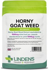 Horny Goat Weed 1000mg - 84 Capsules - [Lindens 0755]