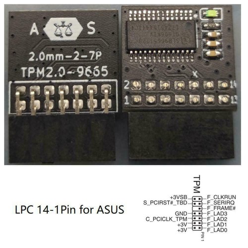 GIGABYTE GC-TPM2.0_S 2.0 TPM Module (12 Pin 12-1) LPC E7G3 A6J5 δ, к TPM A7L3 - Photo 5/13