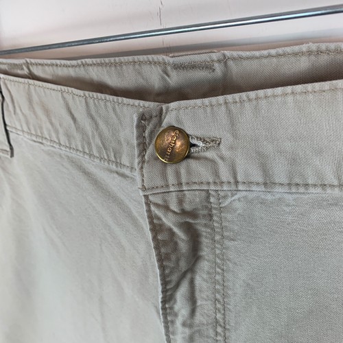 Pantalones de trabajo Carhartt para hombre color beige carpintero marca algodón lavado pato 42W 30L - Imagen 5 de 19