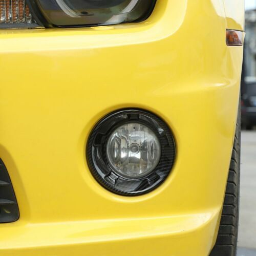 Cubierta de borde de luz antiniebla delantera para Chevrolet Camaro 2010-2013 ABS fibra de carbono - Imagen 3 de 8