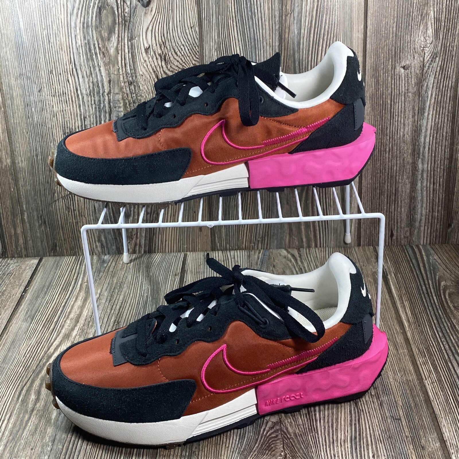 Nike Fontanka Waffle Women's Sz 10 Burnt Orange, Black, Brown, And Pink  Sneakers | eBay