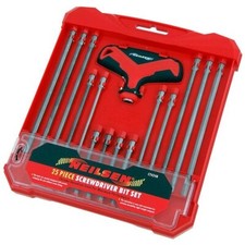 25pc T-Handle Screwdriver Set Inc. Extra Long Bits (Genuine Neilsen )