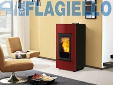 Termostufa a Pellet Italiana Camini NELLY PIU 30 Kw STUFA IDRO