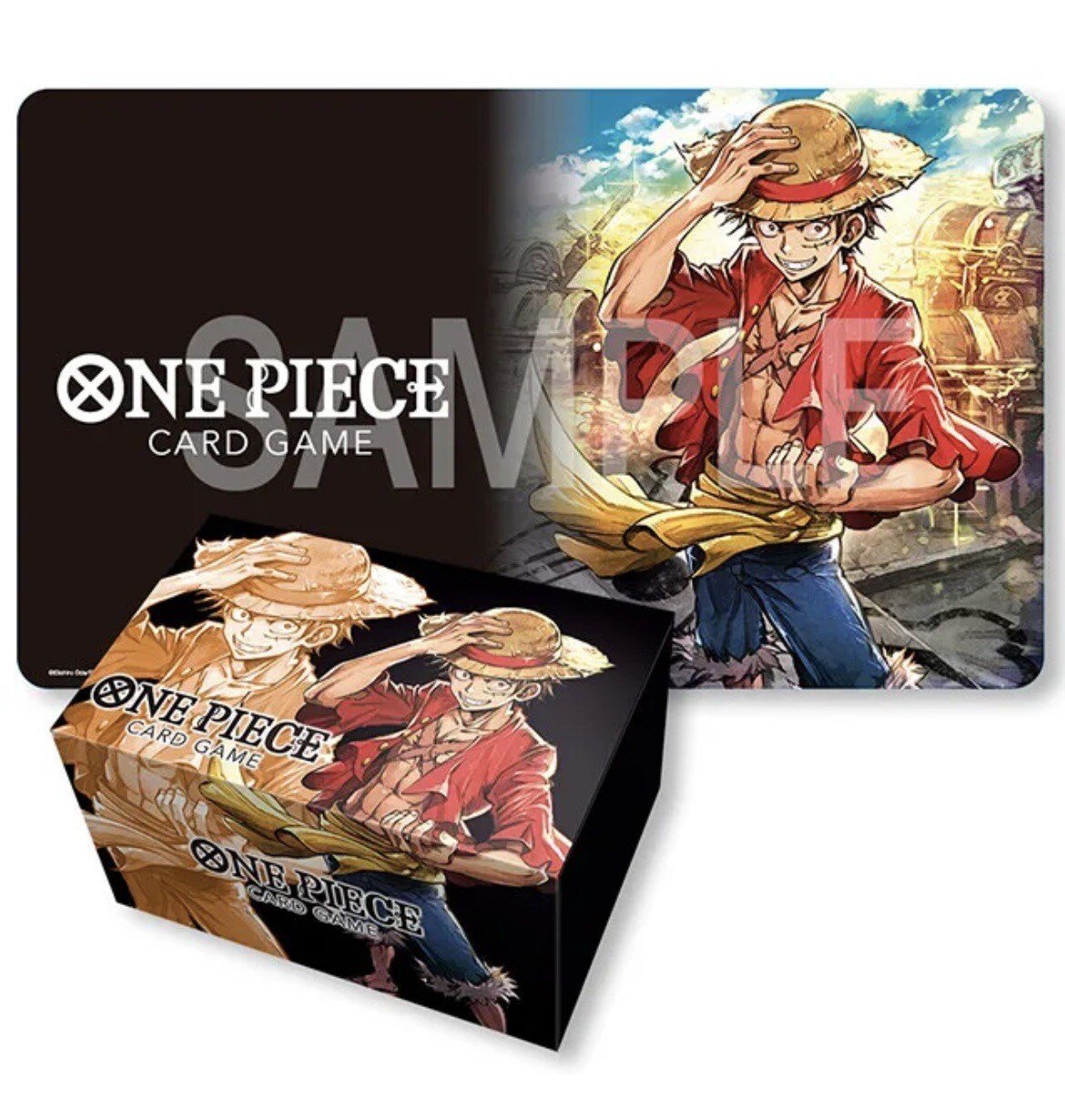 One Piece Card Game: Playmat And Storage Box Set -Monkey.D.Luffy NUOVO