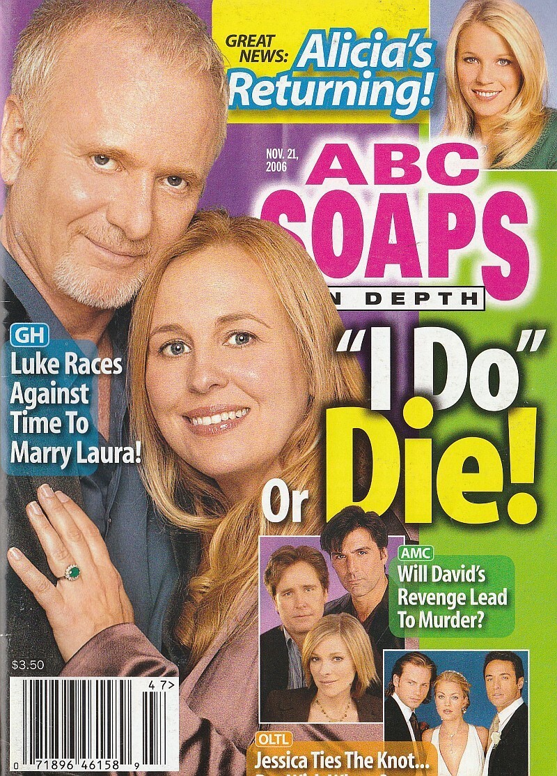ABC Soaps In Depth Nov 21, 2006 ANTHONY GEARY-GENIE FRANCIS-KELLY  MONACO-STAMOS