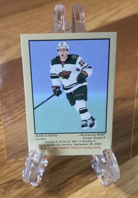 MARCO ROSSI RC 2022-23 UD PARKHURST CHAMPIONS Hky MINI RETRO Blank Back #R-51