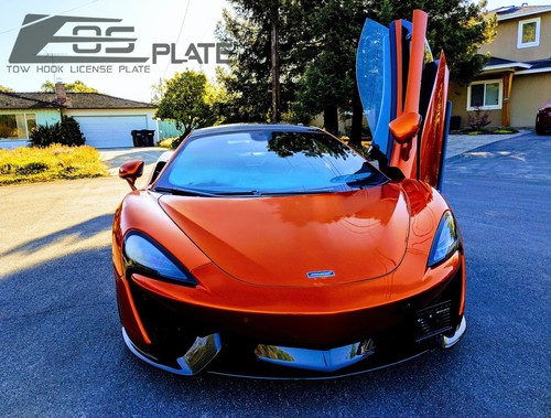 EOS Plate Full Sized Tow Hook License Mount Bracket For 16-Up McLaren 570S - Picture 2 of 12