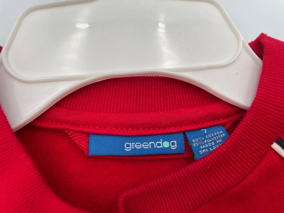 Moletom vintage masculino vermelho Greendog tamanho 7 47-52 lb. Novo com etiquetas  - Imagem 4 de 4