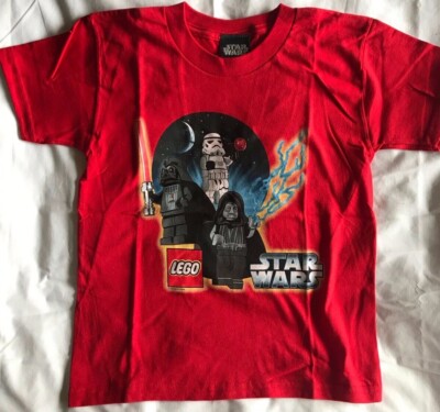 New Youth Boys Lego Star Wars T Shirt Darth Vader Storm Trooper Sith XS S M 