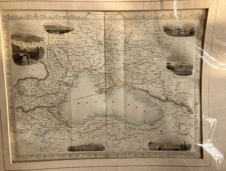 Vintage Map - The Black Sea circa 1856 - Image 2 of 4