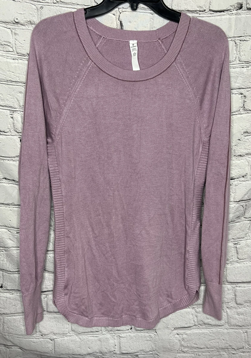 Lululemon Women s Hello Aloe Pullover Sweater Mauve Long Sleeve