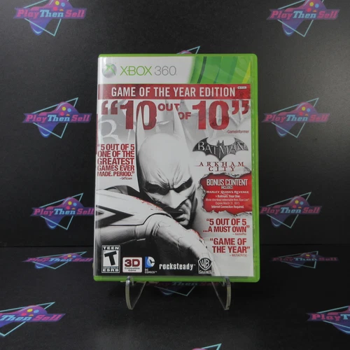 Batman Arkham City GOTY Xbox 360 Complete - 1 Year Warranty EX Cond