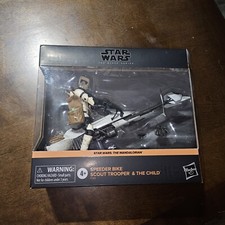 Star Wars czarna seria rower speeder i dziecko