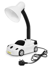 Racing Car Desk Lamp Kids Playroom Bedside Night Light Table Lamp On/Off Button