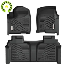 3D Floor Mats For Chevy Silverado / GMC Sierra Crew Cab 2019-2025 Weather Liner