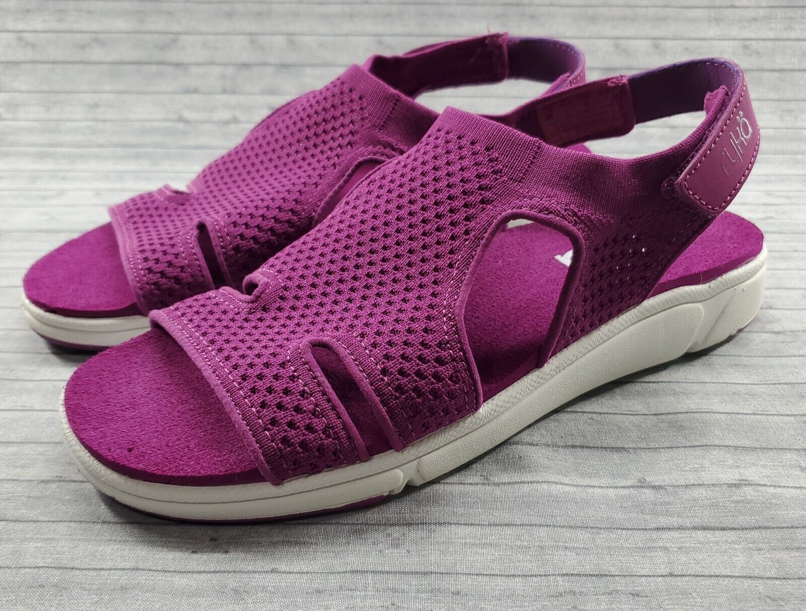 Ryka Stretch Knit Sport Sandals Micha Magenta Purple Pink Size 8 | eBay