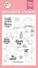 Echo Park Paper ALL GIRL Dream Big Clear Stamp Set ALG206044 