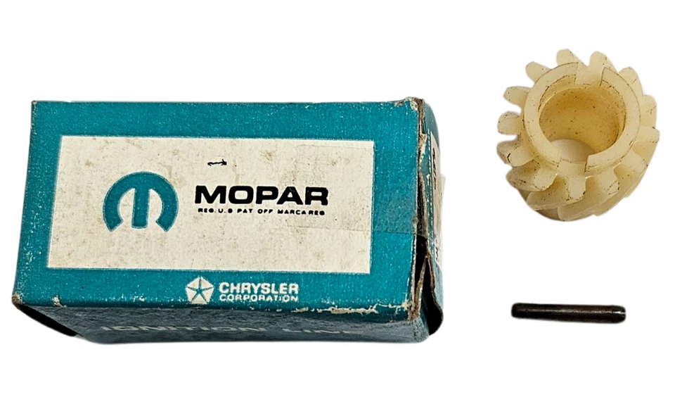 Dodge Plymouth 1960-1976 distribuidor engranaje de transmisión y piñón 6 cilindros 2084653 nuevo de stock Foto 2 de 4