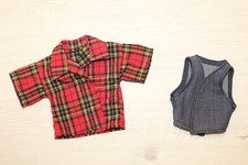 NANCY Y LUCAS CONJUNTO JACKARD "CAMISA Y CHALECO" FAMOSA SPAIN ORIGINAL AÑOS 70
