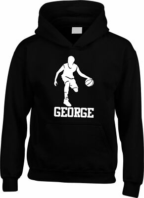 Personalisierter Hoodie Basketballspieler Hoody Geschenk Verein Basketballer Gamer Pullover