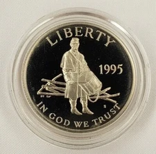 1995-S 50c Civil War Commemorative Half Dollar - PROOF - C0066 - STOCK