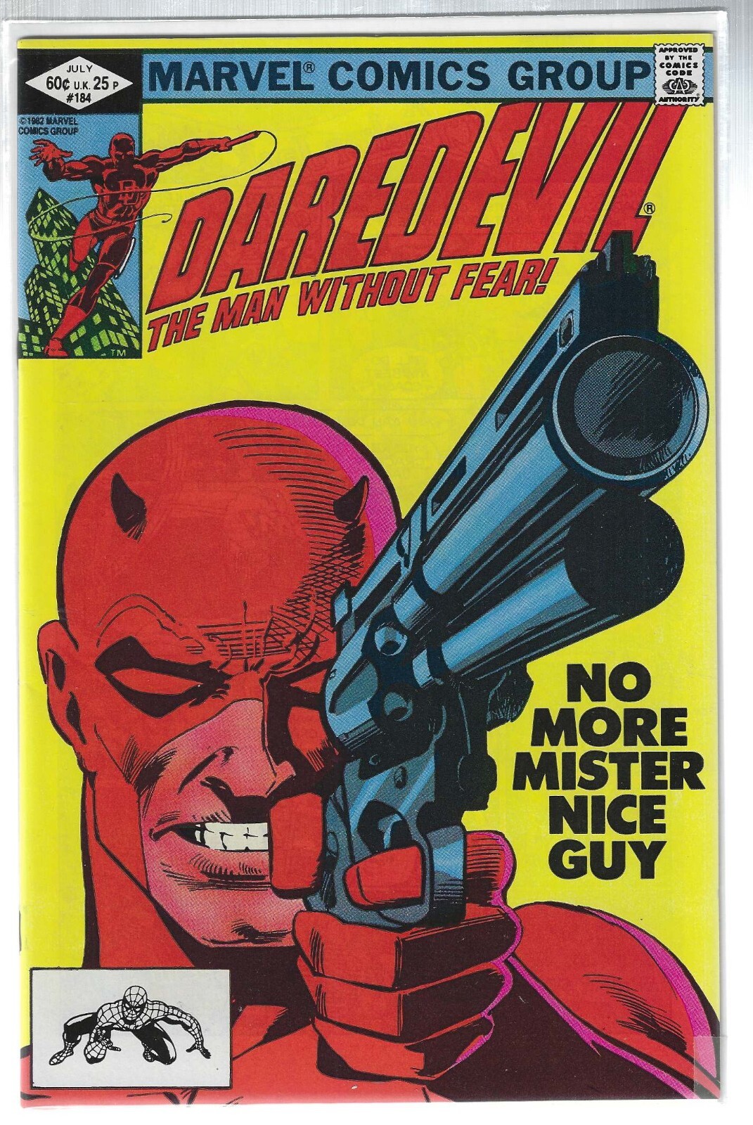 DAREDEVIL #184 MARVEL COMICS 1982 1ST DD/PUNISHER TEAMUP 9.2/NM-