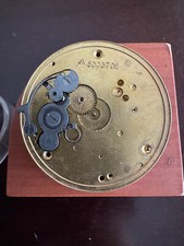 VINTAGE 18 SIZE ELGIN POCKET WATCH MOVEMENT GR. 73 NOT RUNNING GOOD BALANCE