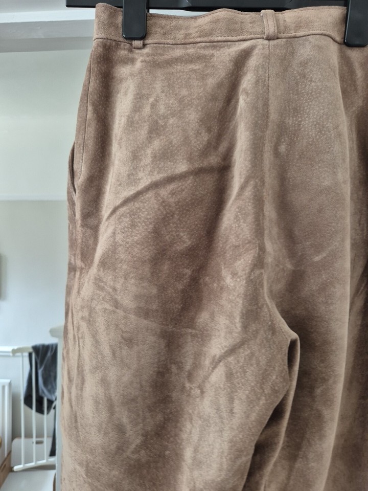 Vintage Light Brown Suede pig Skin Trouser eBay