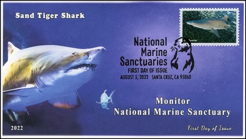 22-177, 2022 , National Marine Sanctuaries, Pictorial Postmark, First Day Cover,