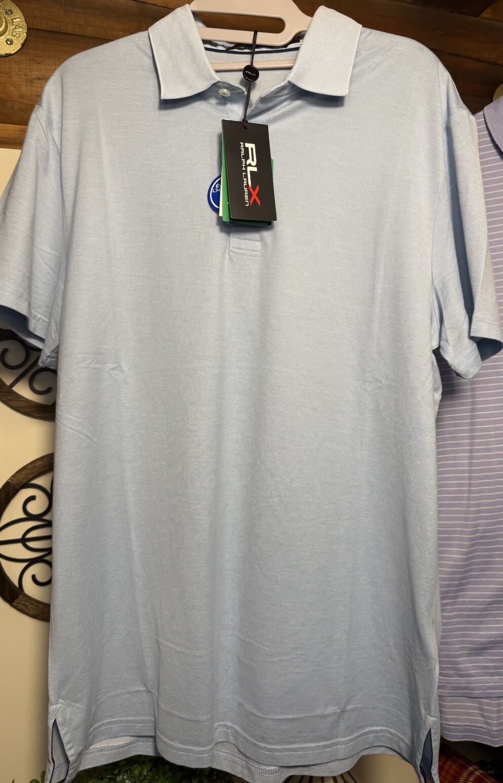 Ralph Lauren RLX NWT$110 & Polo Men’s M Shirt Blues Golf Casual Work Set Of 2 thumbnail 6