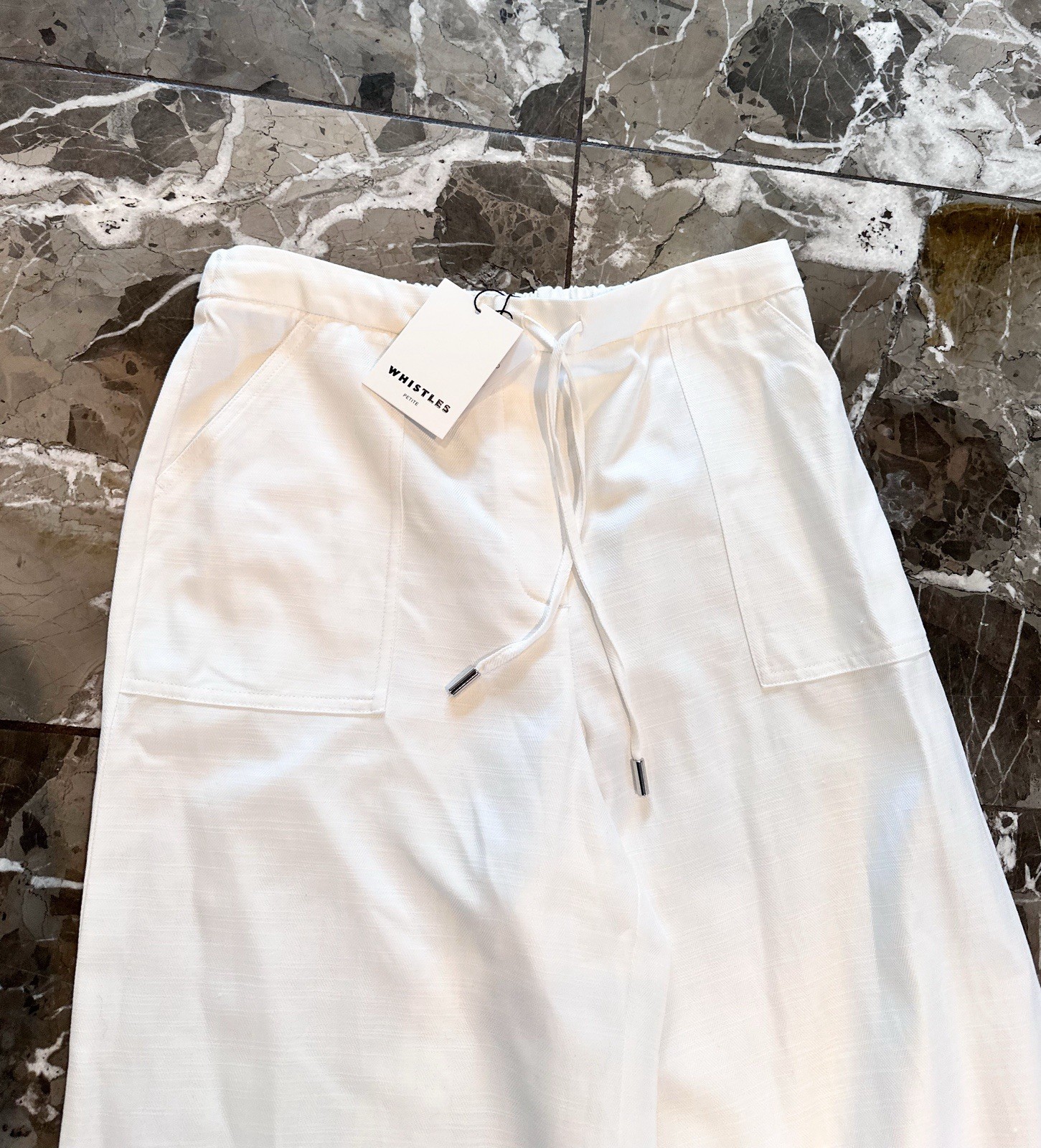 Whistles Petite White Leona Linen Blend Trouser Size 10 RRP £109 New With Tags image 10