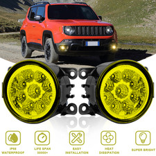 For 2012 - 2014 Ford Focus Front Bumper Led Fog Lights Lamps Pair Yellow For 2012 - 2014 Ford Focus Front Bumper Led Fog Lights Lamps Pair Yellow