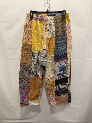 NWT Kathmandu Patchwork WideLeg Multicolored Pants.one Size.stretchy,summer,Boho