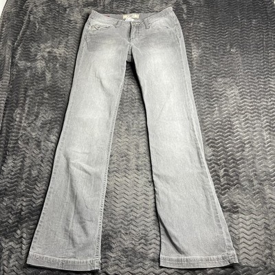 YMI Jeans Women's Size 9 Gray Flare Stretch low Rise boot cut