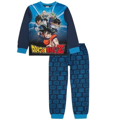 Dragon Ball Z Boys Pyjamas – Kids Anime PJs with Goku & Vegeta Print - Ages 7-14