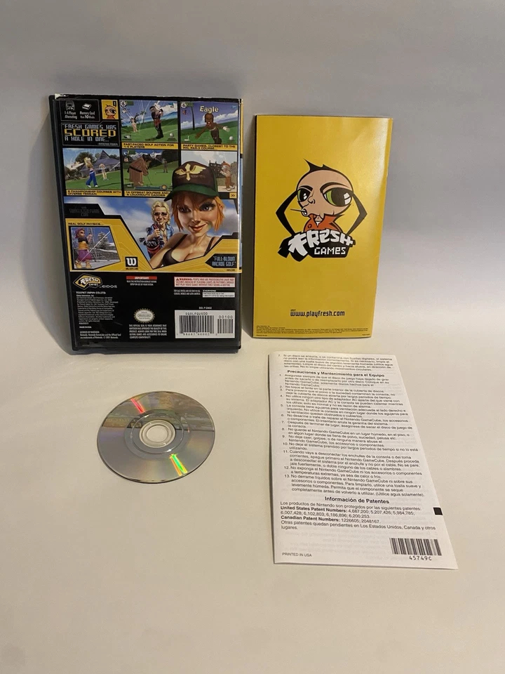 GameCube NGC Golfing Video Game SWINGER'S GOLF Complete w Manual TESTED WORKS - Image 2 of 3