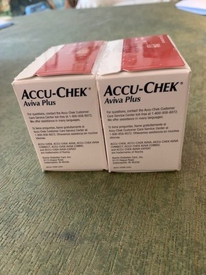 ACCU-CHECK AVIV PLUS 100 TEST STRIPS 2 BOXES=200 STRIPS