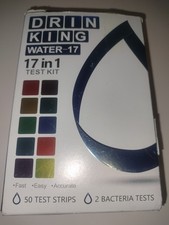 Drinking Water Test Strips 17 in 1 50 Strips 2 Bacteria Tester Kits, Complete